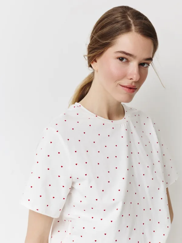 Комплект женский, домашний, футболка/шорты, Mariona, image-2