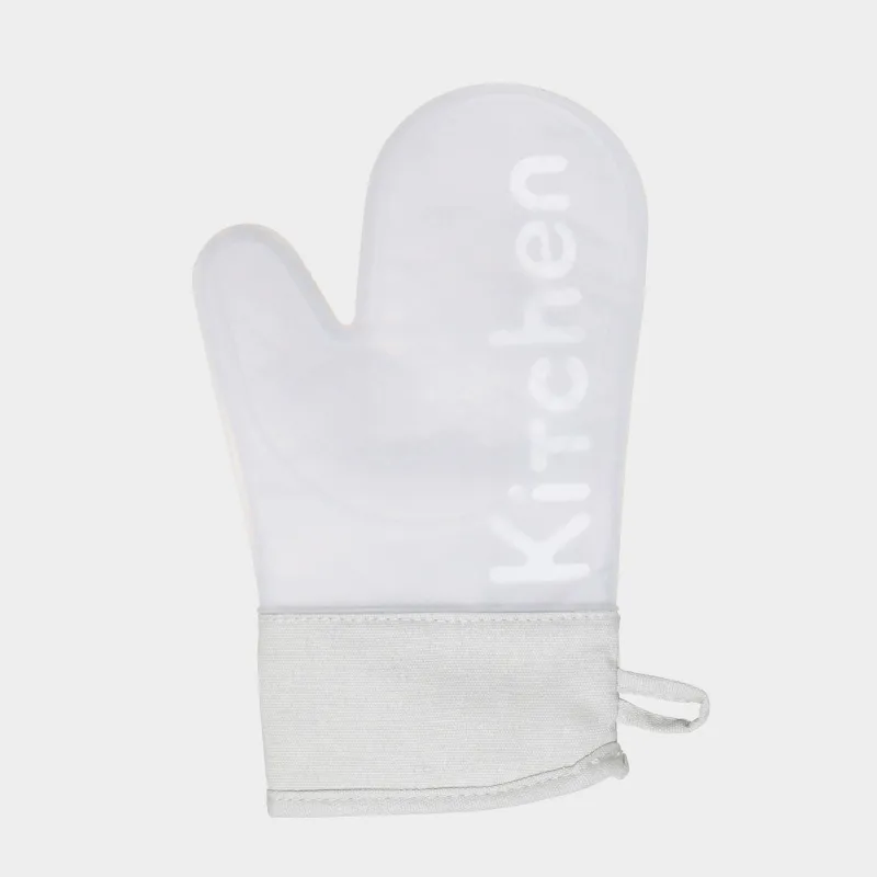 Прихватка-варежка, 21х30 см, хлопок/полиэстер, бежевая, Lettering