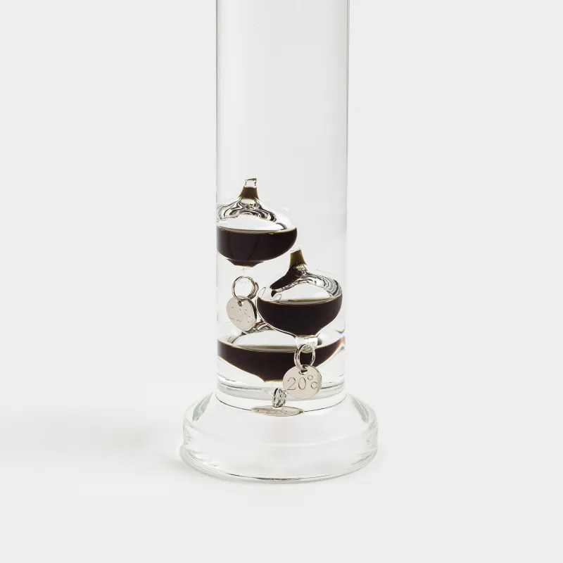 Термометр Галилея, 28 см, 5 сосудов-буйков, стекло, Discovery, image-1