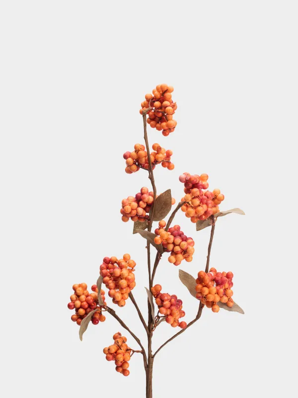 Ветка декоративная, 70 см, Рябина, Fruit decor, image-1