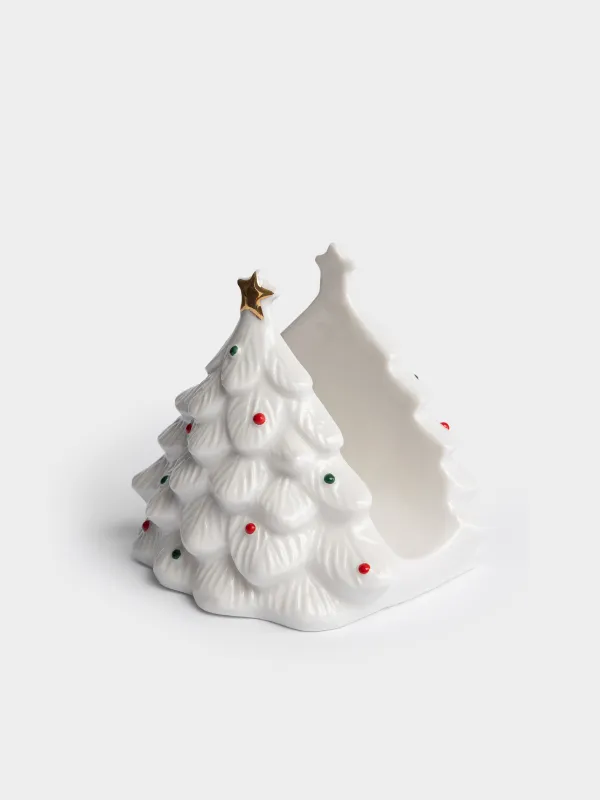Салфетница, 10 см, Ель, Christmas ivory, image-3