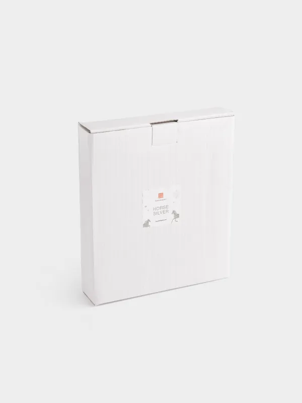 Блюдо декоративное, 18х21 см, Лошадь, Horse silver, image-5