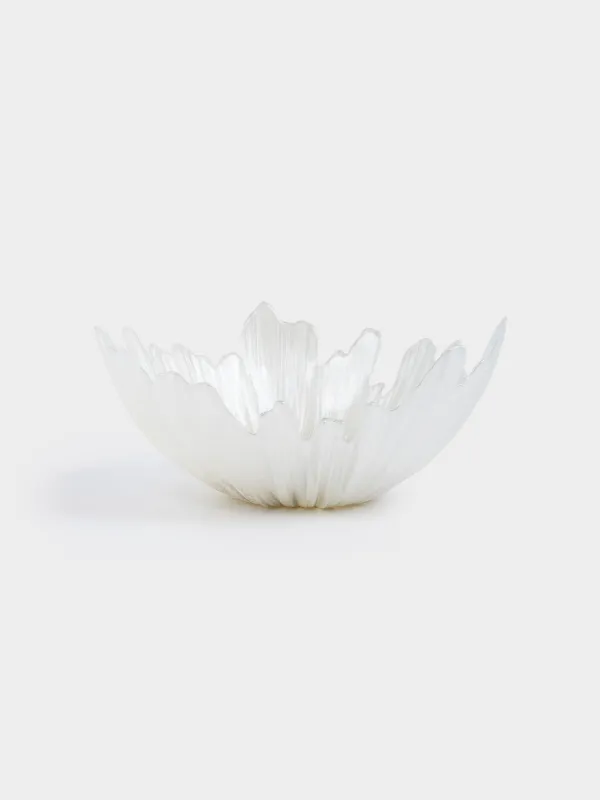 Ваза для фруктов, 26х12 см, стекло Р, молочная/шампань, Verge, image-0