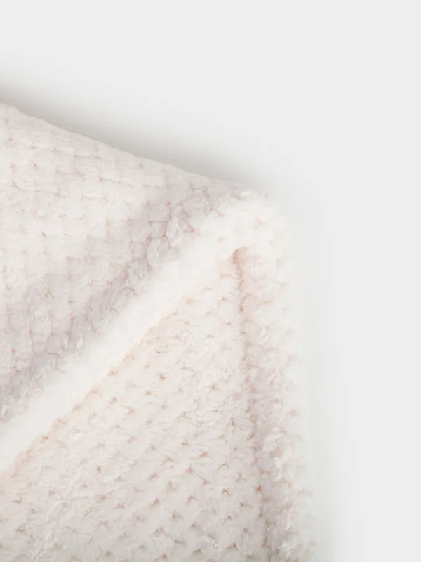 Полотенце-тюрбан для волос, 59х20 см, флис, молочное, Ratine, image-4