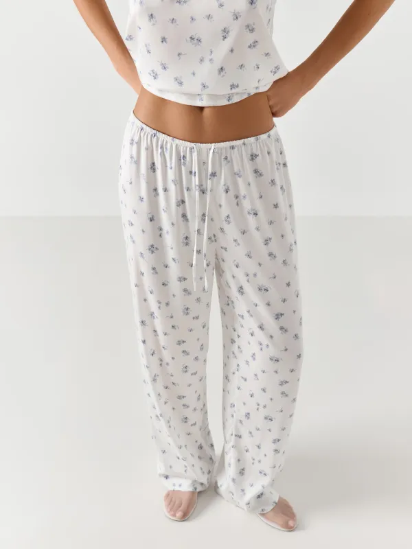 Брюки, бело-голубые, Tesia, image-1