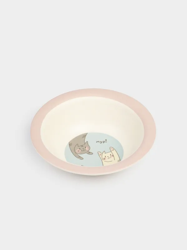 Тарелка суповая, бамбук, Pretty friends, image-1