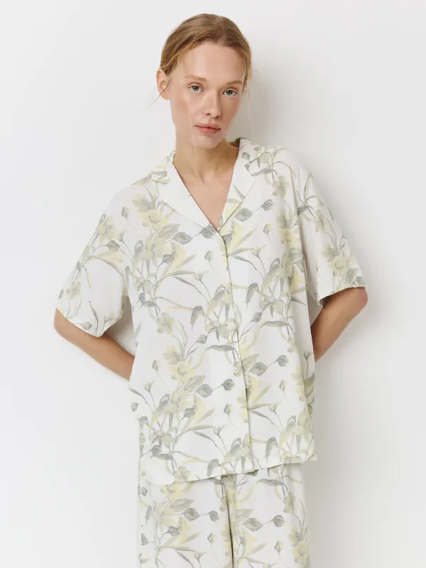 Рубашка женская, с коротким рукавом, Leksli, image-0