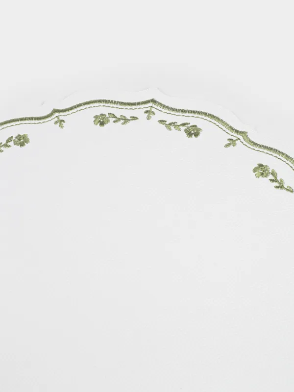 Салфетка под приборы, 38 см, Винтажные цветы, Rock embroidery, image-3