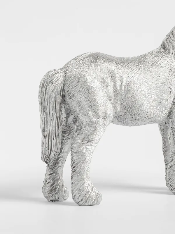 Статуэтка, 16х15 см, Лошадь, Horse silver, image-4