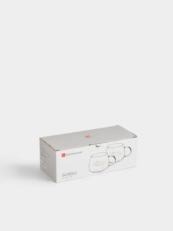 Кружка, 380 мл, 2 шт, Find the beauty, Scroll, image-4