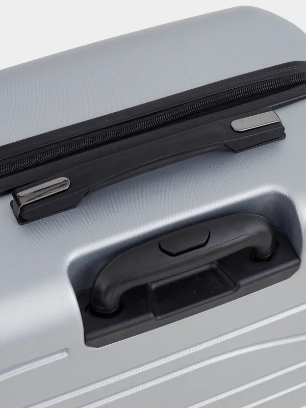 Чемодан M, 45х25х67 см, 3,4 кг, с замком, пластик, графитовый, Travel comfort, image-11