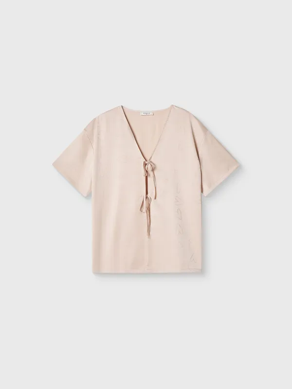 Рубашка женская, домашняя, с коротким рукавом, Arisha, image-4