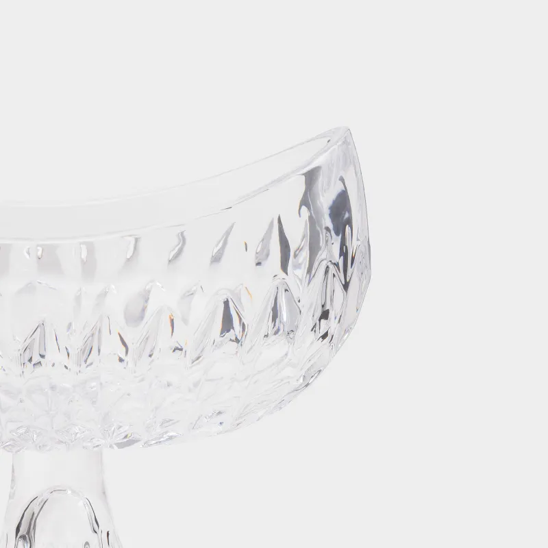 Конфетница, 18х16 см, на ножке, стекло Р, Rhomb, image-6