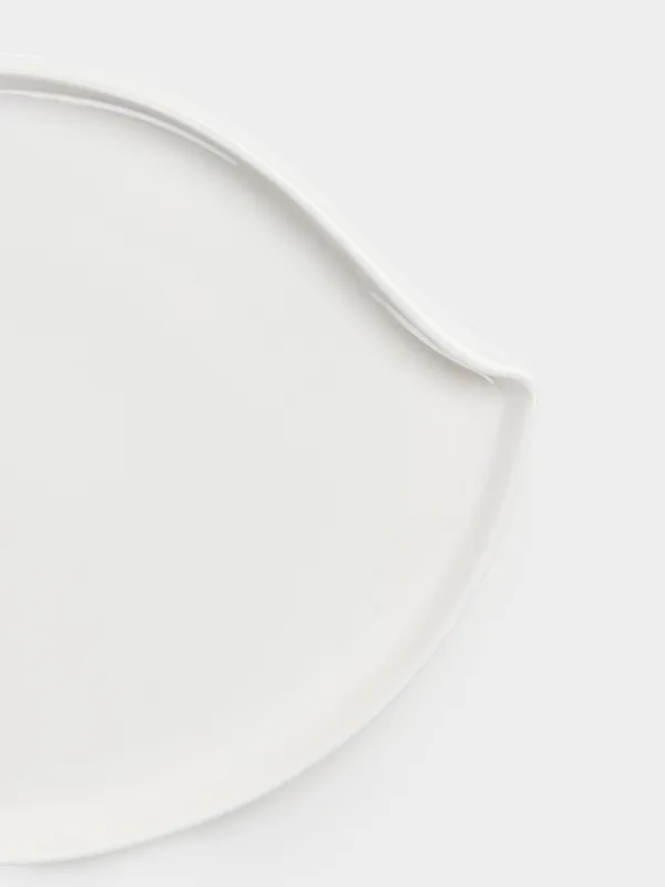 Тарелка закусочная, 20х15 см, фарфор P, белая, Лепесток, Blomblad, image-3