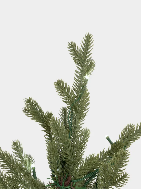 Ель искусственная, 1,5 м, с подсветкой, в горшке, пластик, Conifer decor, image-3