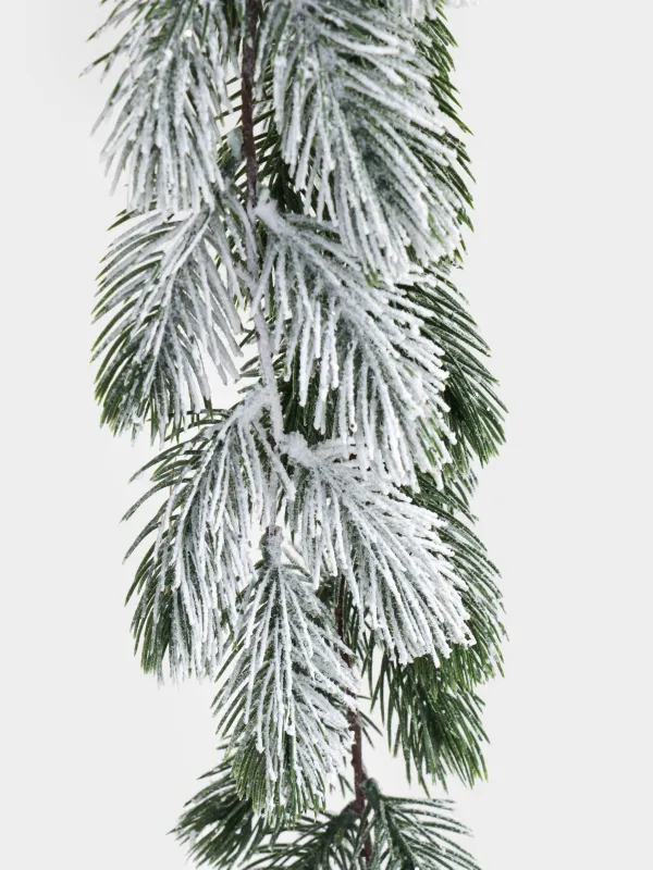 Ветка декоративная, 1,1 м, Заснеженная хвоя, Snowy decor, image-3