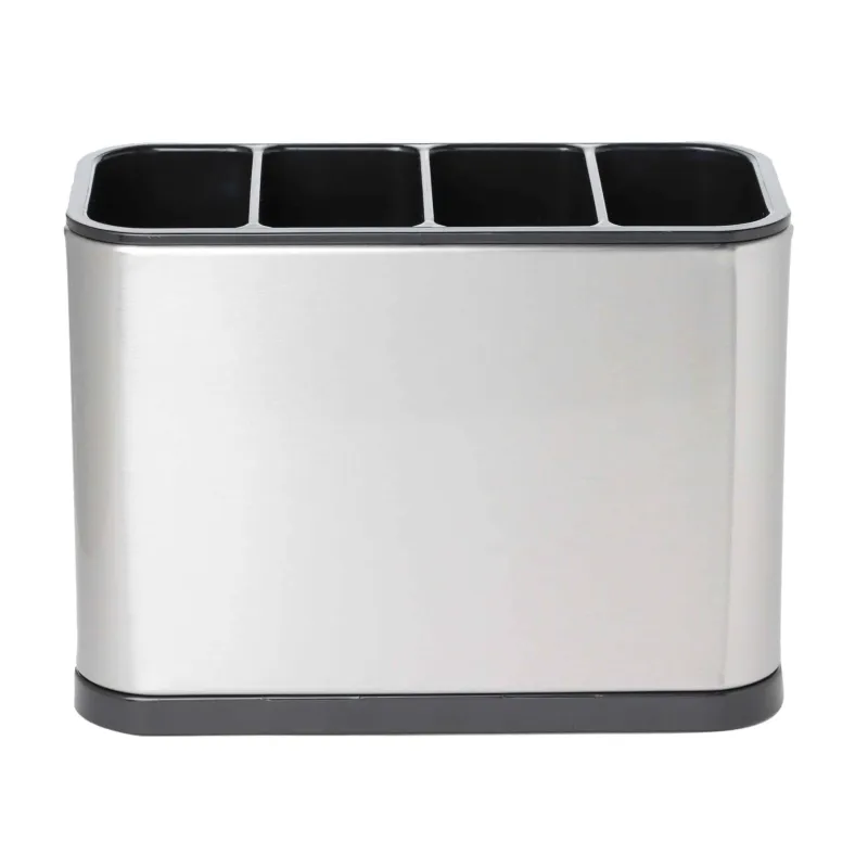 Подставка для кухонных принадлежностей, 18х13 см, 4 отд, сталь/пластик, Classic, image-0