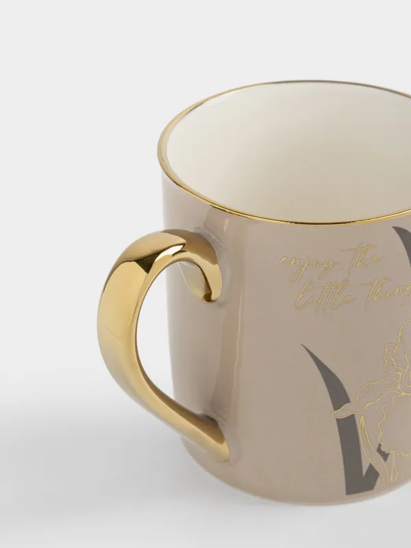 Кружка, 300 мл, Ирисы, Flower gold, image-2