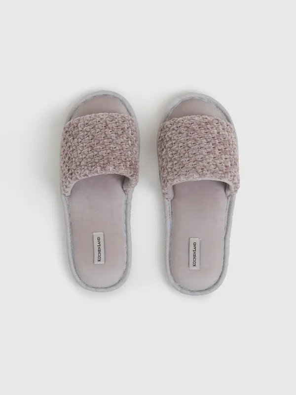 Тапочки женские, Chenille, image-1
