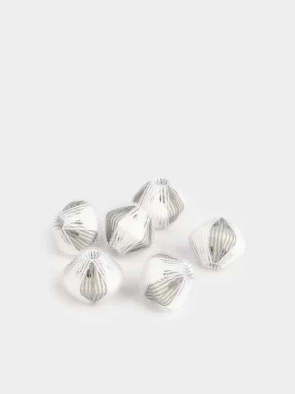 Шарик для стирки, 5 см, 6 шт, с эффектом сбора шерсти, нейлон, серый, Washing ball, image-0