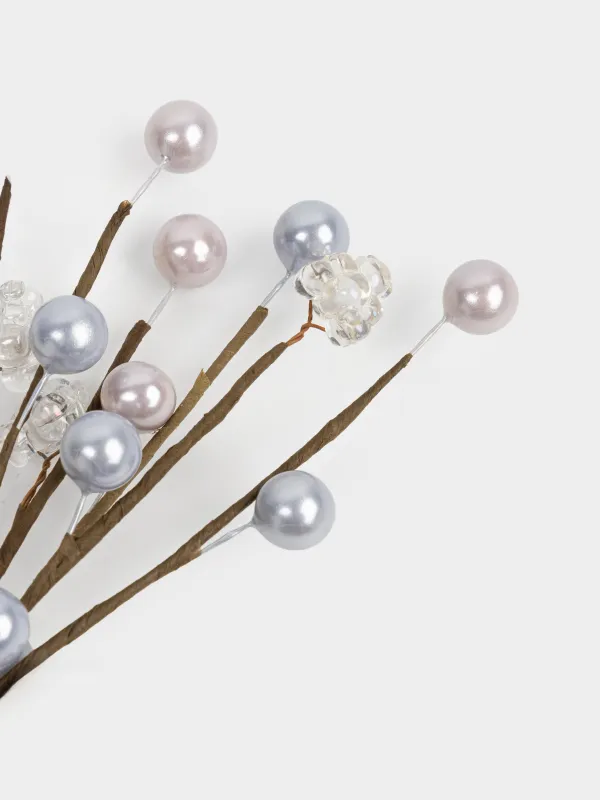 Ветка декоративная, 20 см, пластик, Цветные бусины, Balls decor, image-3