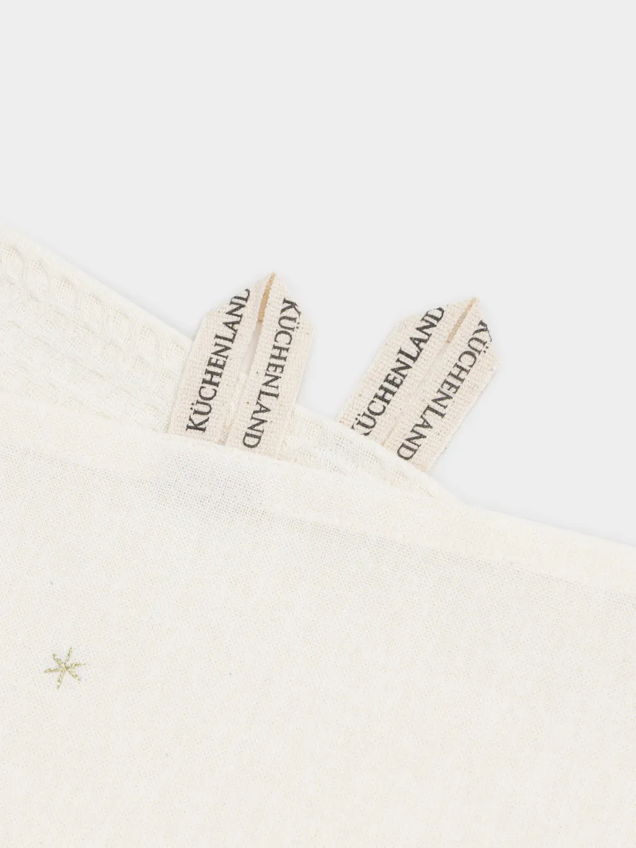 Полотенце кухонное, 40х60 см, 2 шт, хлопок, молочное/бежевое, Лошади и звезды, Stars horse, image-3