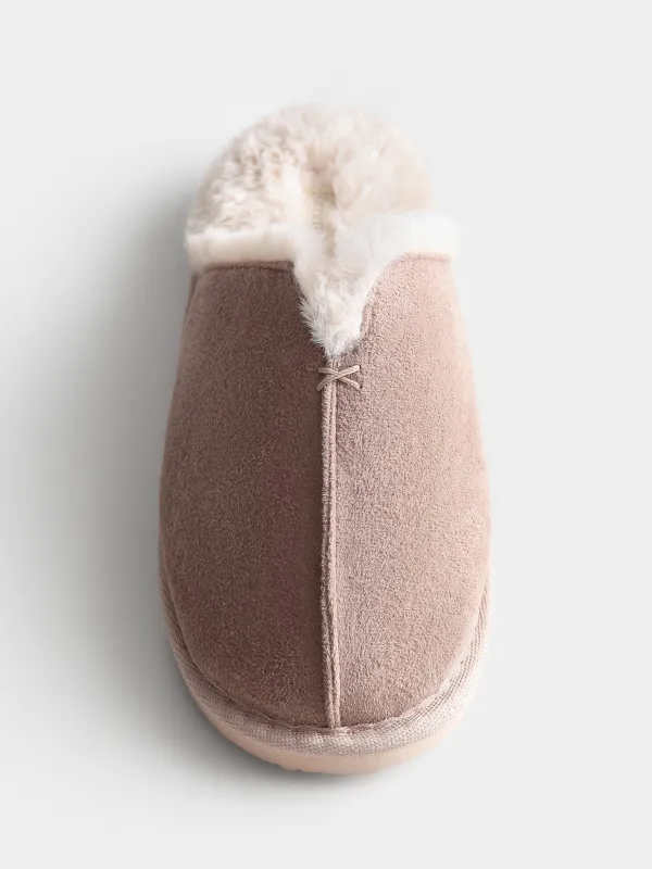 Тапочки из искусственной замши с меховой стелькой Suede, image-2