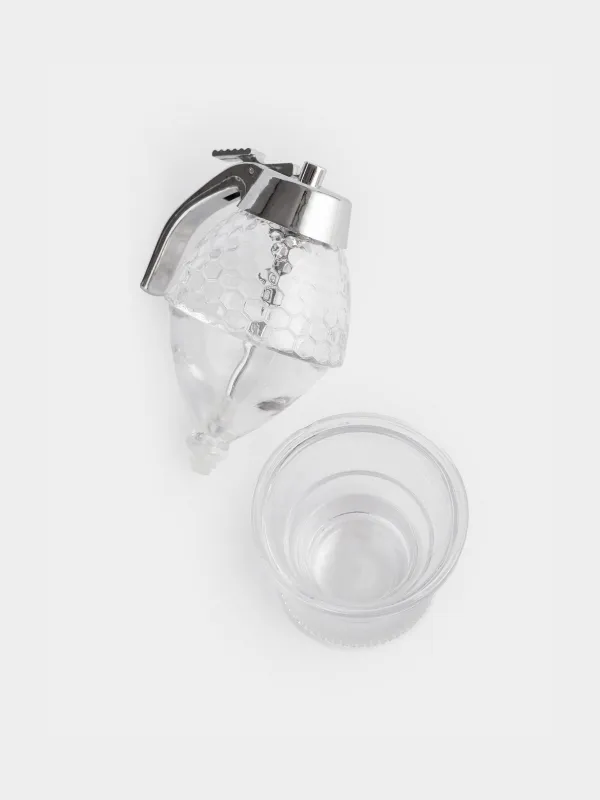 Диспенсер для меда, 180 мл, стекло Р/пластик, Соты, Honey, image-4