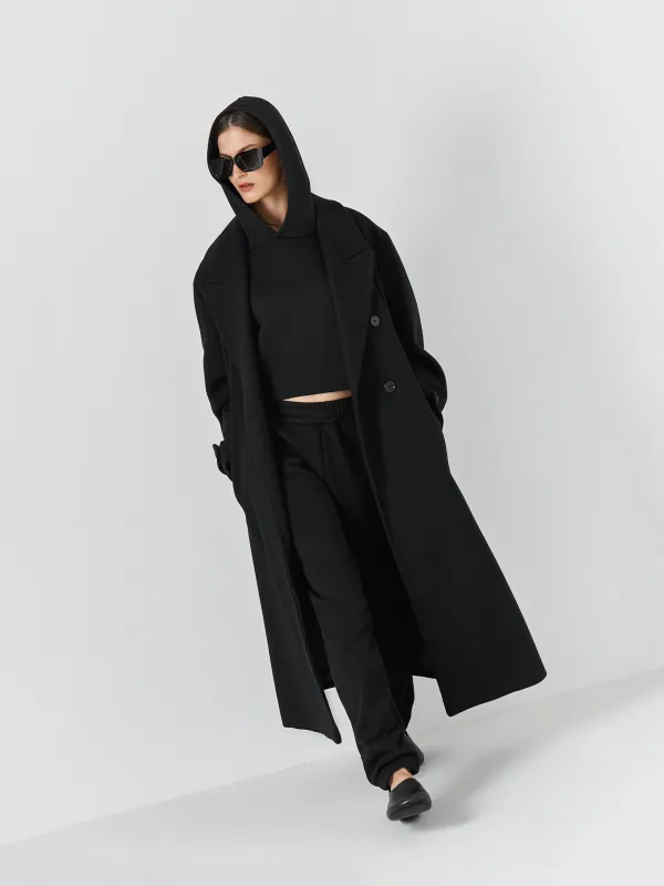 Худи женское, хлопок/полиэстер, черное, Fidelma, image-7