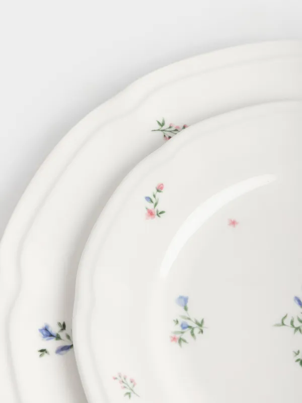 Сервиз обеденный, 6 перс, 18 пр, фарфор N, белый, Нежные цветы, El floria, image-5