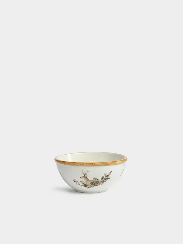 Салатник, 17х8 см, Олень и ягоды, Berries&deer, image-0