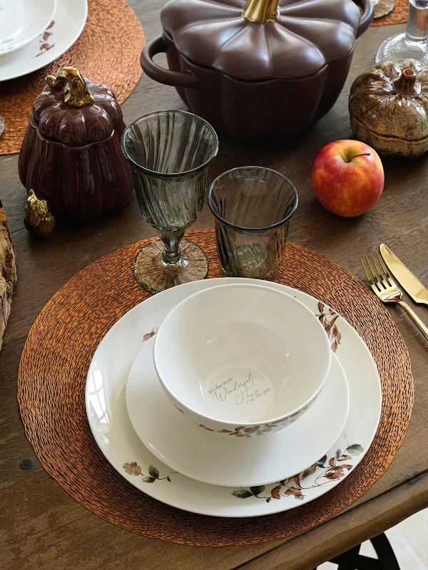 Салатник, 16х7 см, 700 мл, фарфор N, Осенние цветы, Refined floral, image-6