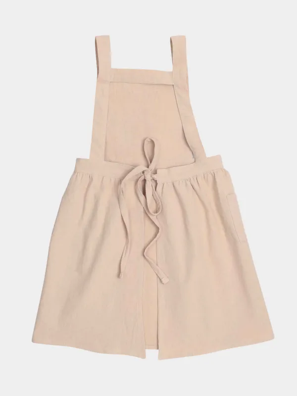 Фартук-платье детский, 57х56 см, хлопок, бежевый, Vintage kitchen, image-4