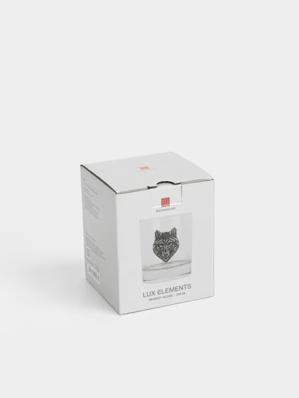 Стакан для виски, 340 мл, Серебристый волк, Lux elements, image-5