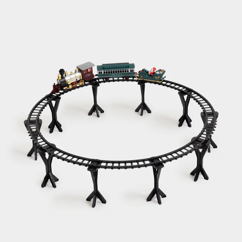 Железная дорога игрушечная, L, музыкальная, с подсветкой/дымом, на подставке, пластик, Game rail