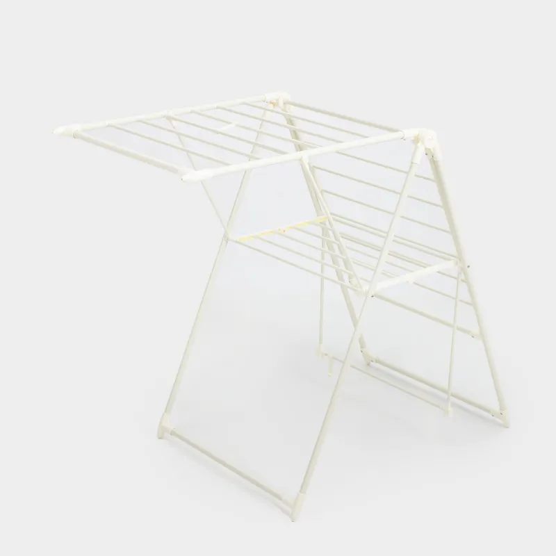 Сушилка для белья напольная, 155х57 см, раскладная, металл, бежевая, Х-форма, Compact, image-1