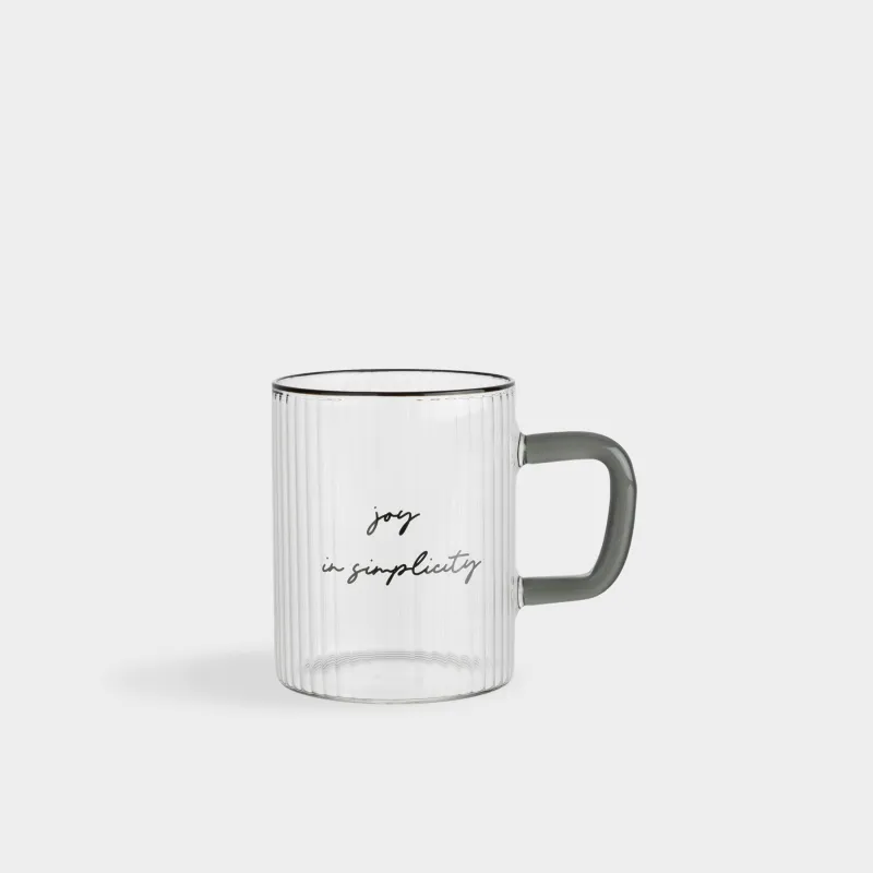 Кружка, 420 мл, Joy in simplicity, Ribby font