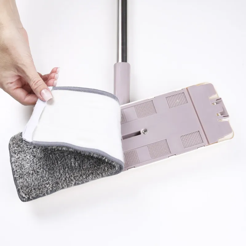 Швабра с ведром, с отжимом и очисткой, прямоугольная, бело-лиловая, Mop, image-14
