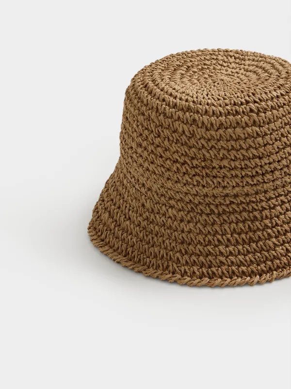 Панама детская, 54 см, единый размер, целлюлоза, песочная, Banjo, image-2