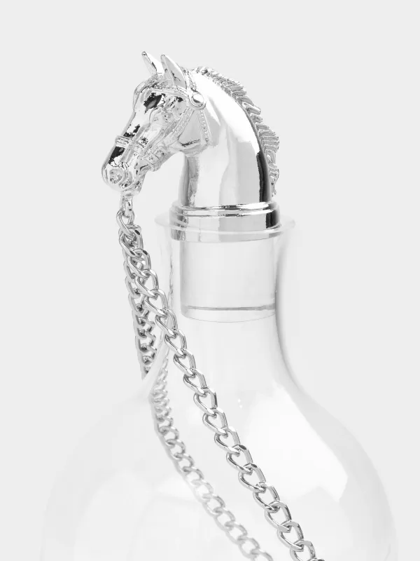 Набор для виски, 2 перс, 3 пр, графин/стаканы, стекло, Серебристая лошадь, Elegant horse, image-3
