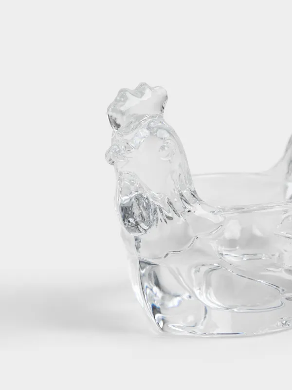 Подставка для яйца, 8 см, стекло Р, Петух, Easter pullet, image-3