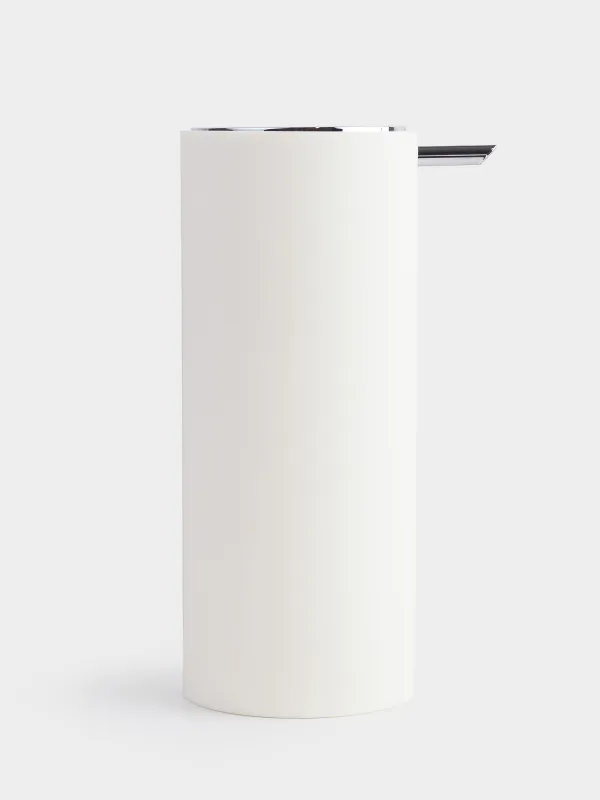 Диспенсер для жидкого мыла, 330 мл, пластик, молочный, Eleos, image-2