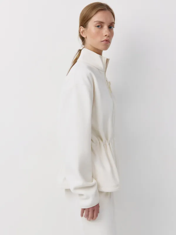 Толстовка приталенная из флиса на молнии, Milegros, image-2