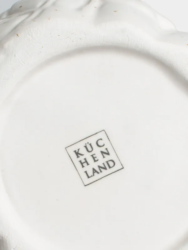 Сахарница, 12 см, 460 мл, с ложкой, керамика D, молочная, в крапинку, Тыква, Slight frost, image-6