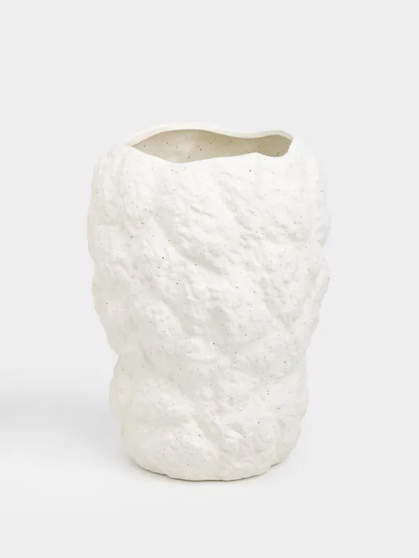 Ваза для цветов, 25 см, в крапинку, Камень, Invictus, image-0