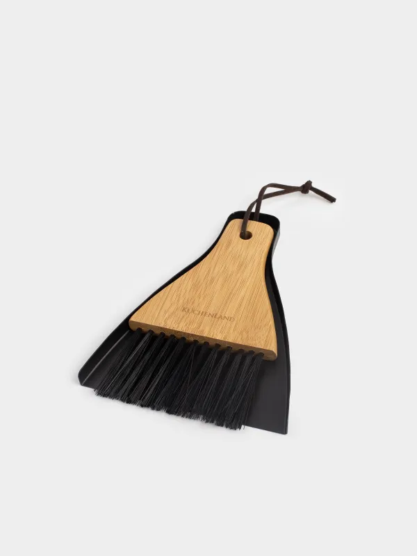 Щетка для мусора с совком, 17 см, Black clean, image-1