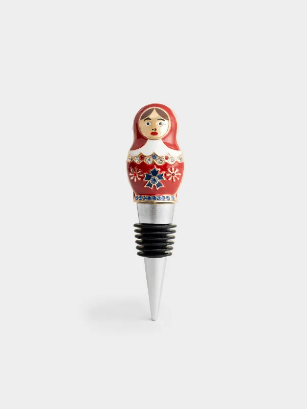 Пробка для винной бутылки, 12 см, Матрешка, Cultural code, image-0