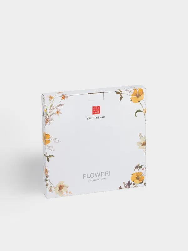 Тарелка обеденная, 27 см, Желтые цветы, Floweri, image-6