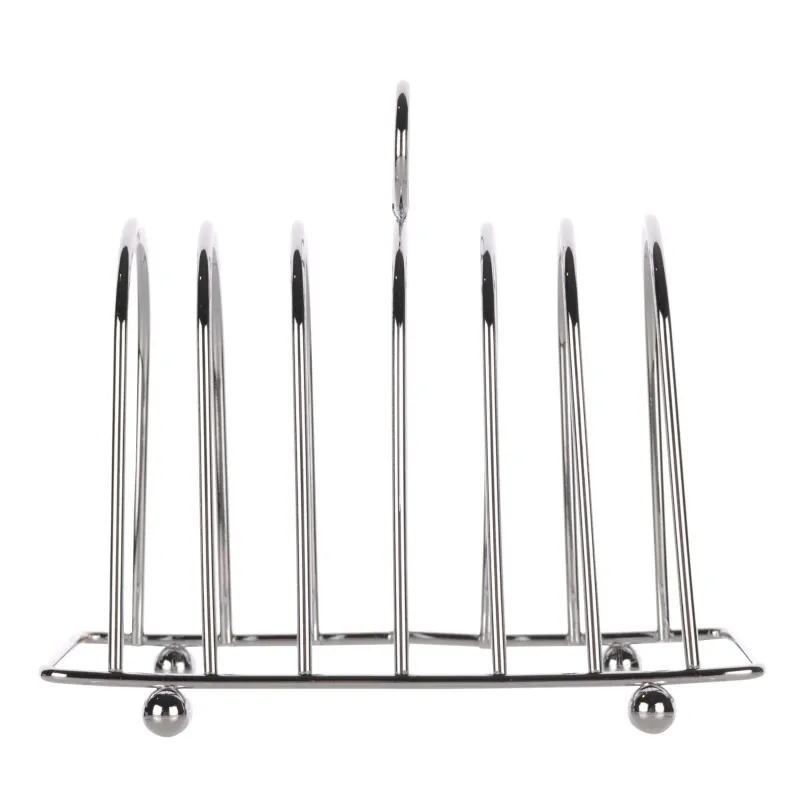 Подставка для тостов, 14x12 см, 6 отд, сталь, Twist silver, image-1