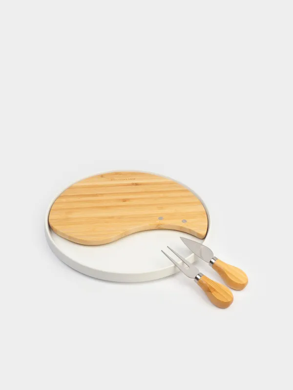 Набор для сыра, 4 предмета, Круг, Cheese, image-1